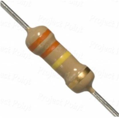 EMERGING TECHNOLOGIES 100 PCS 330K OHM 0.25W CARBON FILM 330K Fixed Resistor