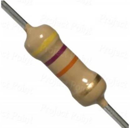 EMERGING TECHNOLOGIES 100 PCS 47K OHM 0.25W CARBON FILM 47k Fixed Resistor