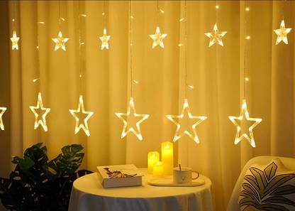 Komto 136 LEDs 2.9 m Yellow Flickering, Steady Star Rice Lights