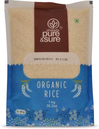 Pure & Sure Organic Broken Rice-1kg Rice (Broken Grain)