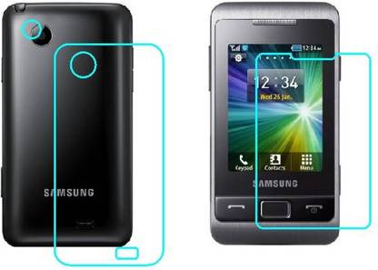 C-TEL Front and Back Screen Guard for SAMSUNG CHAMP 2