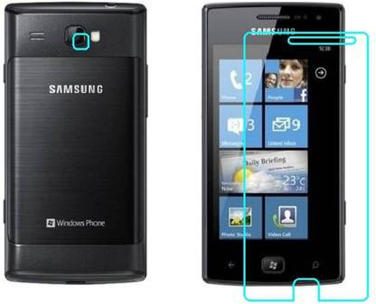 RVK Front and Back Tempered Glass for Samsung Omnia W