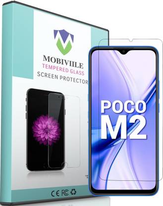 MOBIVIILE Tempered Glass Guard for POCO M2 6.67 Inch Screen Size