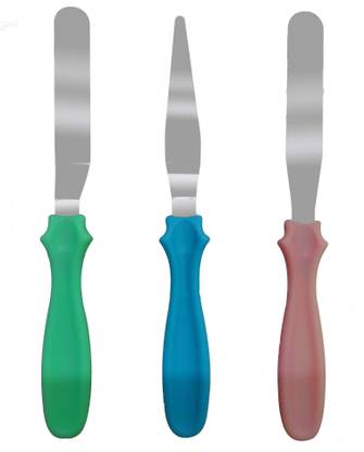 KIING 3-in-1 Multi-Function Stainless Steel Cake Icing Spatula Knife Offset Spatula