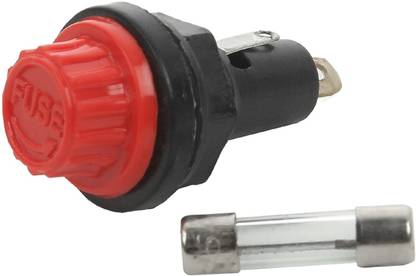 kunal Panel Mounting Fuse Holder 40 x 15mm Locking Nut Electronic Components Electronic Hobby Kit