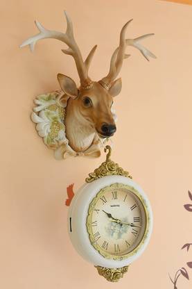 Black horse creation Analog 75 cm X 25 cm Wall Clock