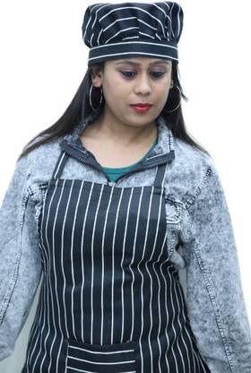 A ONE LINEN शेफ़ एप्रन - फ्री साइज