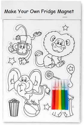 OYTRA DIY Fridge Magnet Coloring Chart