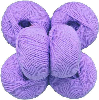 Vardhman Wool Baby Soft Wool ( Light Purple , 150 g )