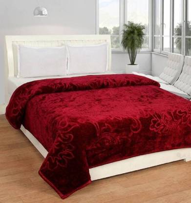 shri krishna enterprises Floral Double Mink Blanket for  Heavy Winter