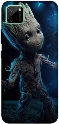 LUCKY MOBI.COM Back Cover for REALME C11 ( BABY GROOT, AVERNGERS) PRINTED BACK COVER