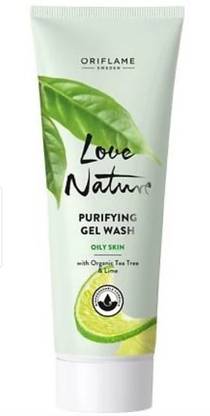 Oriflame Love Nature purifying gel wash with organic tea tree and lime Face Wash