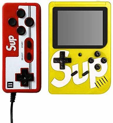 IMMUTABLE 4350_ RRT _ SUP X Game Box 400 in One Handheld Game Console With Remote Controller & Can Connect to A TV 2 Player ( Only 2nd Player Play with Remote) 8 GB with Retro 400 in 1