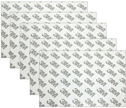 A2S2 5pcs/set 3M Strong Double Sided Black Foam Tape Strong Pad Mounting Rectangle Adhesive High Temperature Resistance Round Car Home Use 10 cm Double-sided Tape