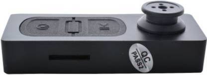 PAROXYSM Spy Button Camera with Data Transfer Cable (Black) Security Camera