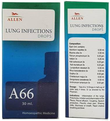 ALLEN A66 Lung Infections Drops