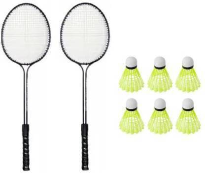 labh traders 1 pair badminton racket with 6 shutlecocke Badminton Kit