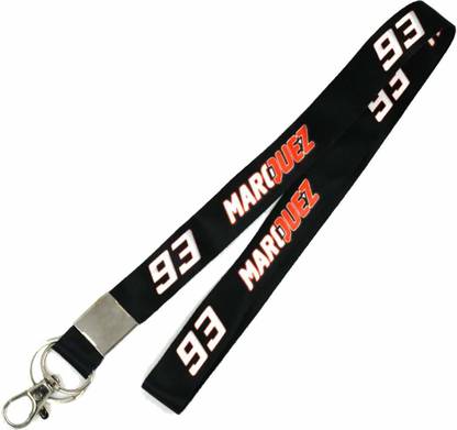 MISMIL Long Fabric Clothing Marc Marquez 93 Double Sided Key Chain Locking Hook Lanyard Lanyard