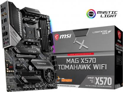 MSI MAG X570 TOMAHAWK WIFI ATX AM4 Gaming AM4Socket ATX AMD X570 Chipset DDR4 Motherboard for Desktop