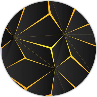 NOCKOUT Designer Round Gaming Non-Slip Rubber Base Mouse Pad for Laptop and Computer |(20 cm x 20 cm, Illustration) Non Slip Base Mousepad