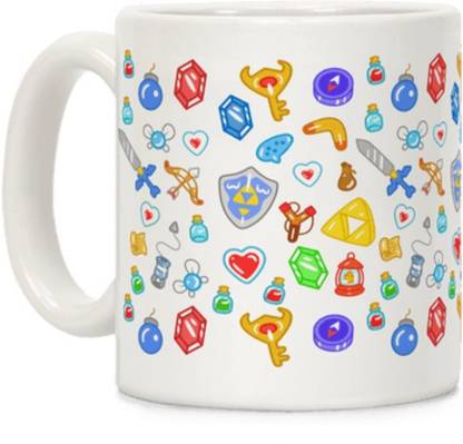 Sky Dot zelda items pattern Ceramic Coffee Mug