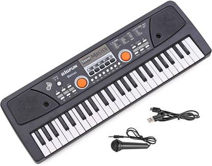 BESTON 49 Keys Piano Keyboard with Microphone, USB Power Cable & Sound Recording