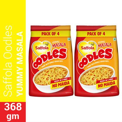 Saffola Oodles Yummy Masala Instant Noodles Vegetarian