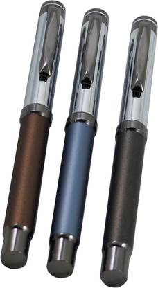 auteur Luxurious Signature Collection Metal Body Blue , Brown & Grey Color Signature Collection Pen Gift Set