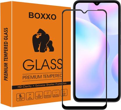 Boxxo Edge To Edge Tempered Glass for Poco M2, Mi Redmi 9 Prime