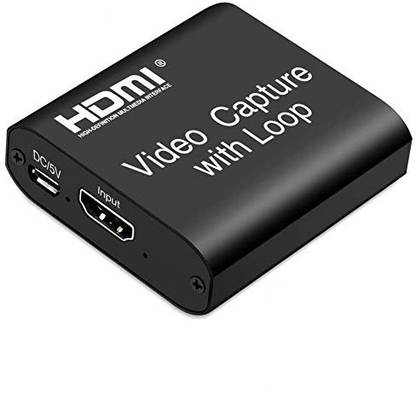 VIBOTON Video HDMI Capture Card with Loop Out, 4K HD 1080P 60FPS USB 2.0 Capture Card for Live Streaming Broadcasting Video Recording for PS3/4, Xbox One & Xbox 360, Switch, DSLR, Camcorders Media Streaming Device