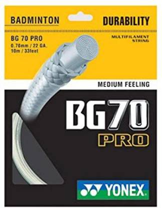 YONEX BG 70 PRO 0.7 Badminton String - 10 m