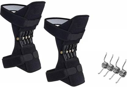 BAWALY spring loaded Leg knee support- power stabilizer pads (1 extra spring) Knee Support