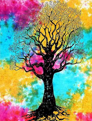 Art World Tapestry Dry Tree of Life Boho Tapestry