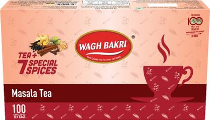 Waghbakri Spices Masala Tea Bags Box