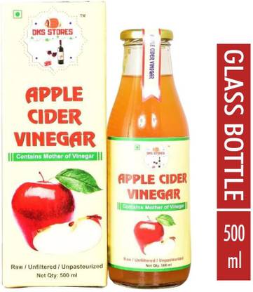Dks stores Apple Cider Vinegar (With Mother Unfiltered-Glass bottle) Vinegar