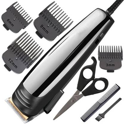 GCAHD Electric Hair Clipper Titanium Ceramic Knife Head With 4 Different Length of Adapters Hair Trimmer For Men, Grooming Kit 120 min  Runtime 4 Length Settings