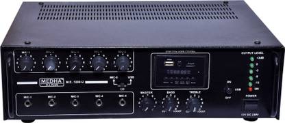 MEDHA D.J. PLUS Professional 120 Watt Recording P.A. Amplifier With Digital Media Player 120 W AV Power Amplifier