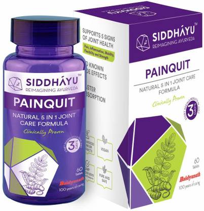 Siddhayu Painquit I Joint Pain Relief Supplement I 60 Tablets