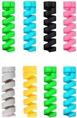 RAJ 8 PC | Wire Sleeves for Charger Cables/Headphone Wire/Mouse/Keybord cord | Cable Protector