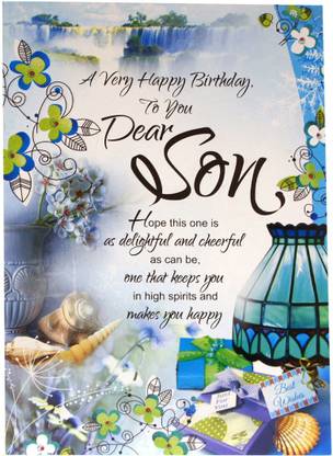 GIFTICS Son Happy Birthday Greeting Card