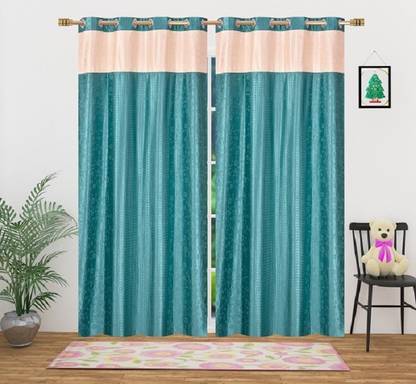 MSD Decor Hub 213 cm (7 ft) Polyester Room Darkening Door Curtain (Pack Of 2)