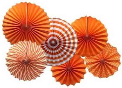PATRA orrange Party Fan decoration