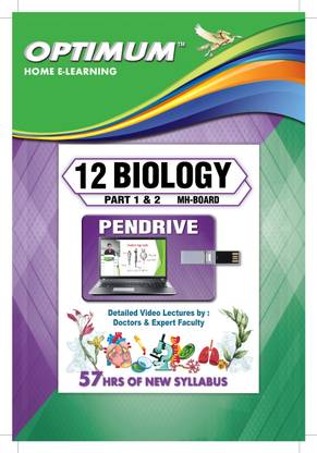 Optimum Educators MH-Board-New Syllabus 12-Biology 1 & 2 Educational Pendrive HSC Video Lectures