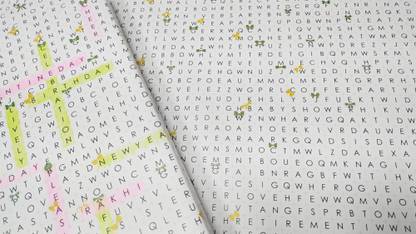 Evince  Word Search Game Gift Wrapping Paper | for All Occasion and All Ages, Destress and Relax | Color Your Gifting Reason & Emotion |Wrap or Unwrap | Matte Sheets (70 x 50 cms) Pack of 10 sheets, Printed Paper, Gift Paper, Wrapping Paper, Wrapping sheets, Wrapping rolls 80 GSM Gift Wrapper