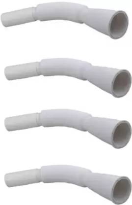 PBROS 4 PICS Flexible PVC Waste Drain Pipe for Wash Basin & Sink - 4 Pcs Hose Pipe Hose Pipe