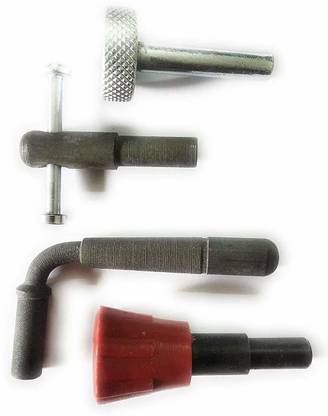 gizmo 4 Pieces Multi-Vehicle Tappet Setting Key Square Hole Key Tools for Motorbikes Lever Tool