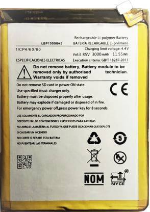 B PRAKASH Mobile Battery For  Lava Z91/ X10