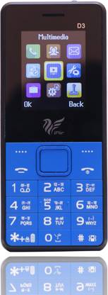 IAIR Basic Feature Dual Sim Mobile Phone with 1000mAh Battery, 1.77 inch Display Screen, 0.8 mp Camera (FPD3, Black)