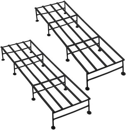 Hs Retail Modern Indoor & Outdoor Iron Planter Stand/Flower Shelf Display Rack Holder Plant Container Set