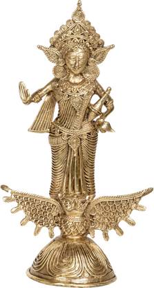 Biswa Bangla Dokra Laxmi Decorative Showpiece  -  25 cm